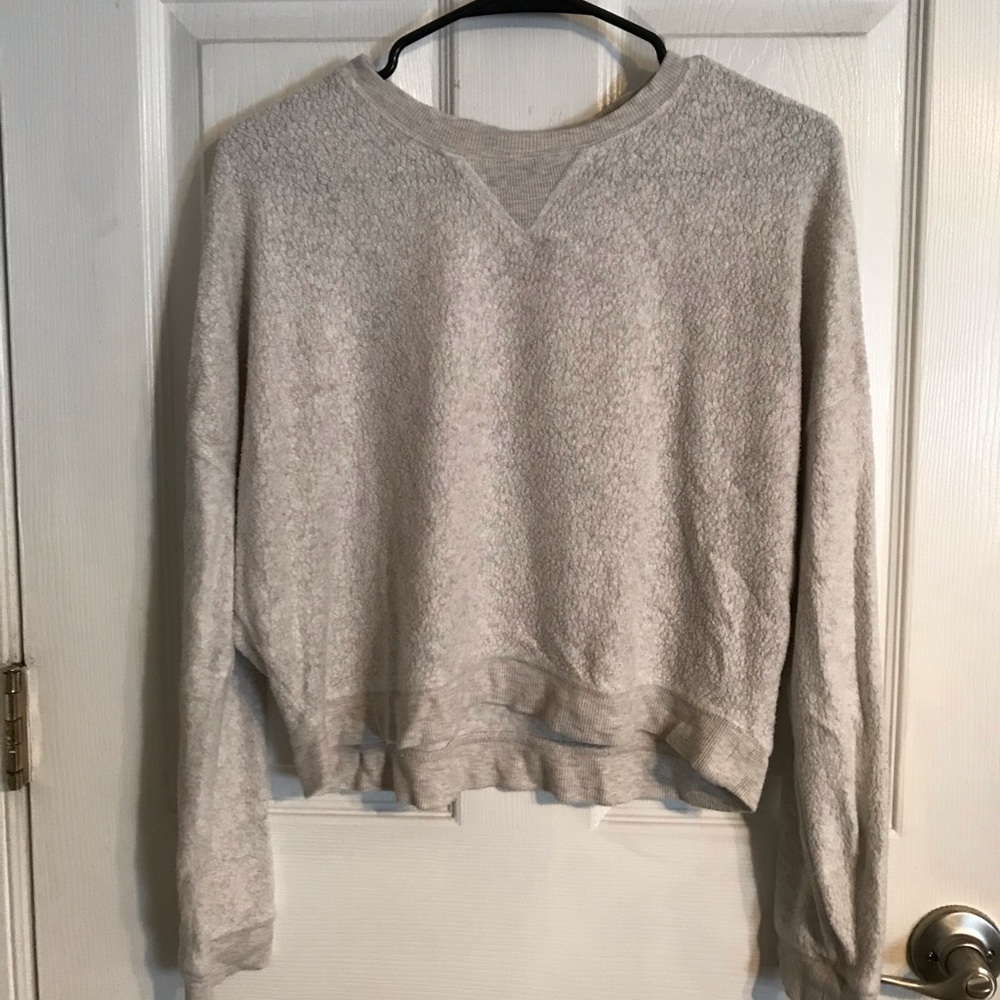 Kendall and Kylie Cropped Textured Sweater